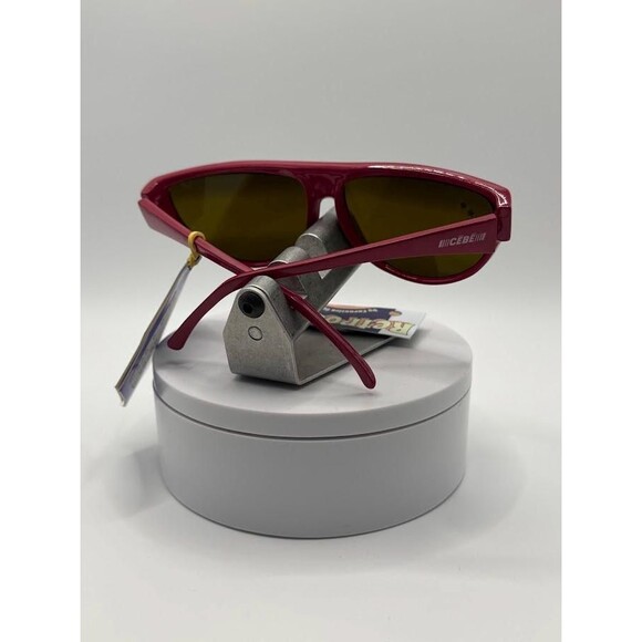 NWT Vintage Cebe Basic Sport Sunglasses | Model 949 | Dark Pink with Mirror - Picture 8 of 10